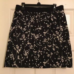 Ann Taylor Loft Black and white skirt
